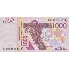 P715Kn Senegal - 1000 Francs Year 2014